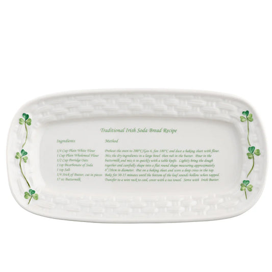 Belleek Shamrock Irish Soda Tray