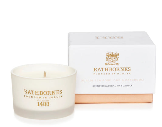 Rathbornes Dublin Tea Rose Travel Candle