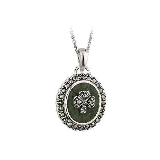 Connemara Marcasite Shamrock Necklace