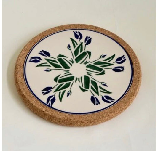 Blue Blooms Trivet