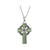 Solvar Green Resin Celtic Cross Necklace
