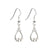 Solvar Sterling Silver Trinity Claddagh Drop Earrings