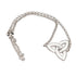 ShanOre Silver White Enamel Trinity Knot Bracelet