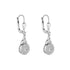 Solvar Sterling Silver CZ Trinity Knot Drop Earrings
