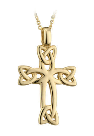 Gold Plated Celtic Cross Necklace