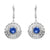 SS Swar. Sapphire Roun Earrings
