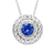 ShanOre Sterling Silver Swarovski Sapphire Celtic Necklace