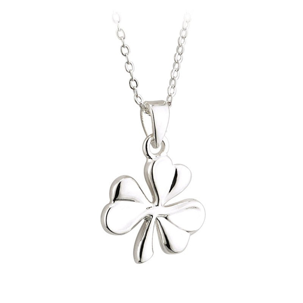 Silver Plated Shamrock Necklace
