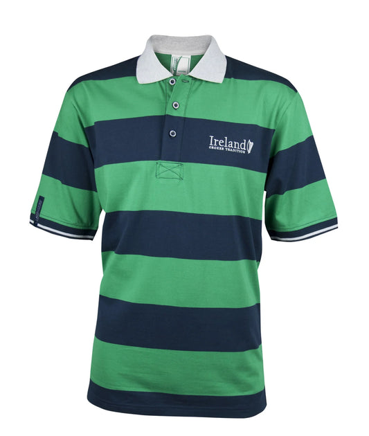 Croker Navy and Green Golf Shirt