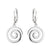 Solvar Rhodium Celtic Scroll Earrings