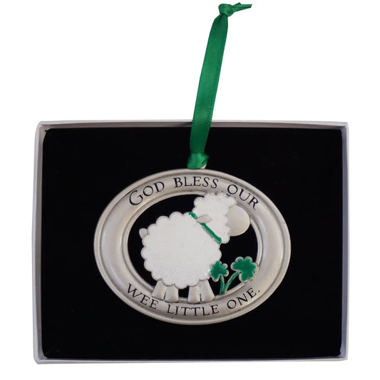 Irish Lamb Crib Medal / Ornament