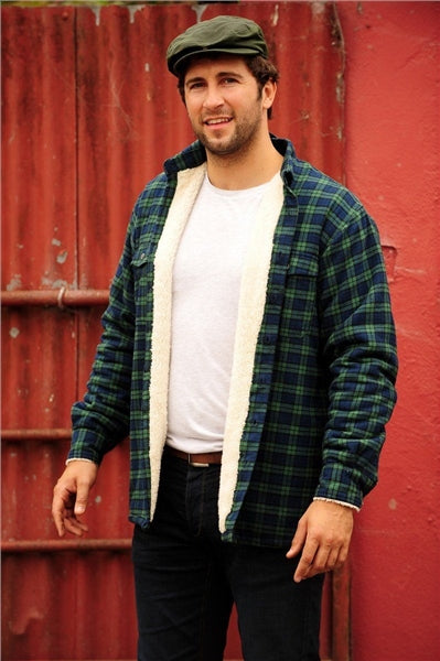 Lee Valley Men's Lined Fleece Flannel Shirt