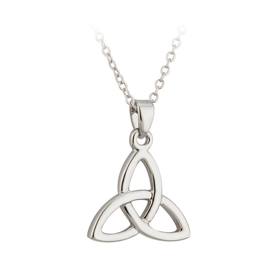 Solvar Rhodium Plated Trinity Pendant