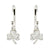 ShanOre Sterling Shamrock Drop Hoop Earrings
