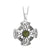 Solvar Rhodium Marble Celtic Cross Necklaces