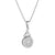 Solvar Sterling Silver Cluster CZ Trinity Knot Necklace
