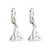 Solvar Silver Plated Trinity Drop Earrings