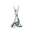Enamel Green Trinity Necklace