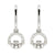 ShanOre Sterling Silver Claddagh Drop Hoop Earrings