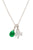ShanOre Sterling Silver Crystal & Agate Shamrock Necklace
