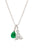 ShanOre Sterling Silver Agate Trinity Knot Drop Necklace
