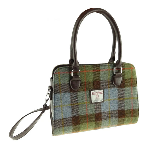 Authentic Tartan Harris Tweed Midi Tote Bag