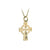Solvar 14k. Hand Engraved Celtic Cross Necklace