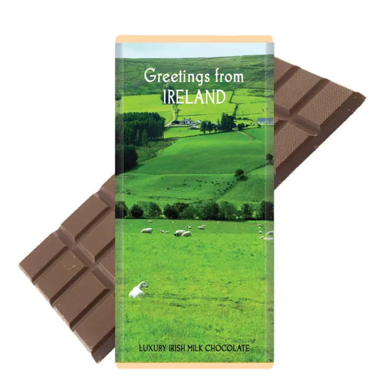 Sweet Living Irish Chocolate Greetings from Ireland (Sheep in Field)
