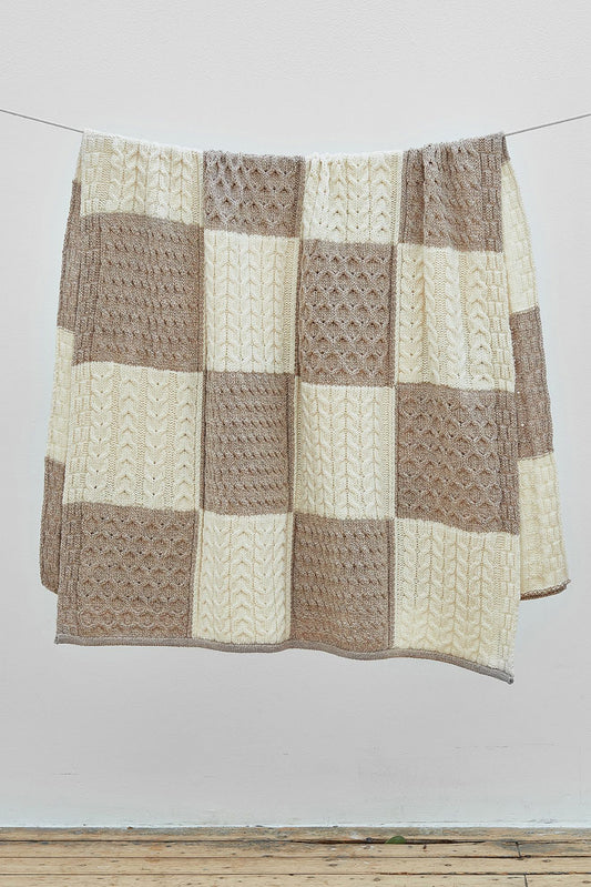 Aran Woollen Mills Patchwork Merino Wool Throw