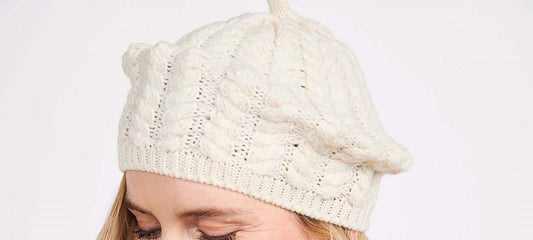 Aran Woollen Mills Super Soft Merino Aran Beret