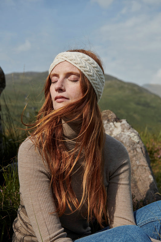 Aran Woollen Mills Super Soft Merino Crossover Headband