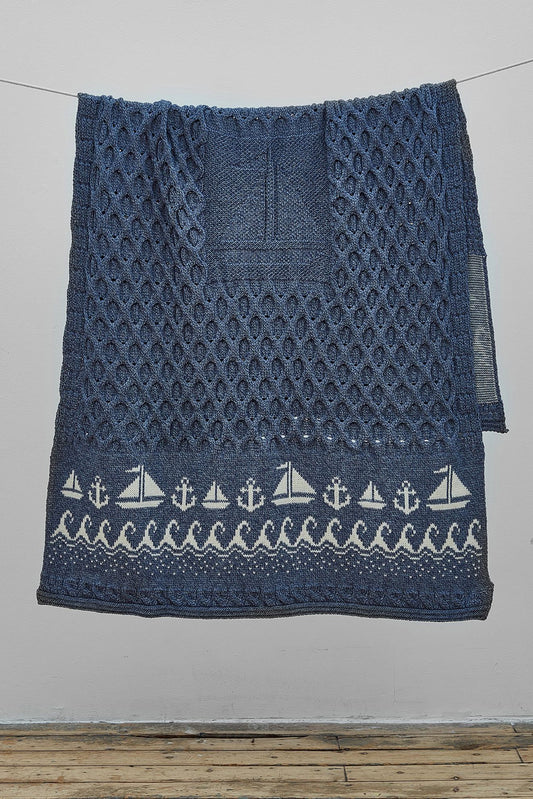 Aran Woollen Mills 100% Merino Wild Atlantic Throw