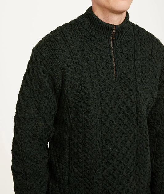 Merino Wool 1/4 Zip Men's Sweater