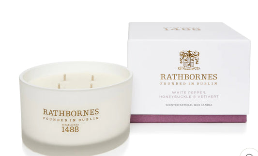 Rathbornes Luxury White Pepper 4 Wick Candle