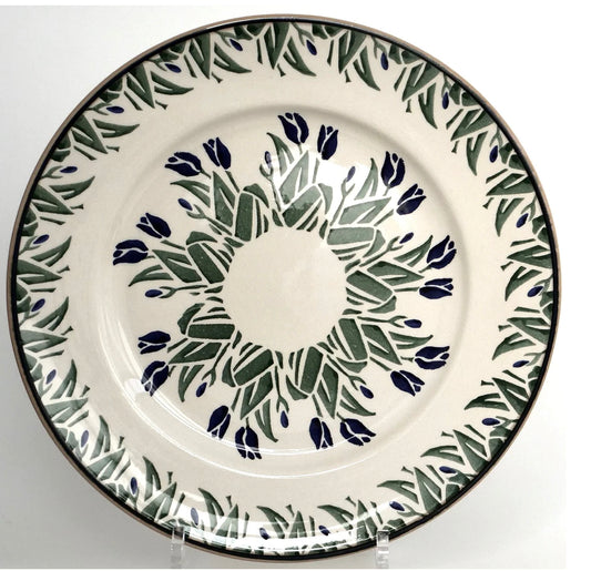 Blue Blooms Serving Plate