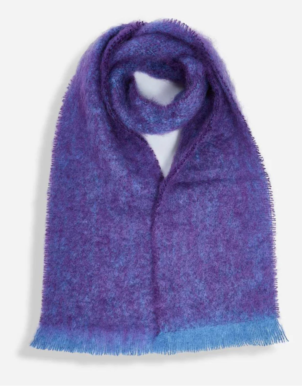 Clash Brushed Mohair Scarf