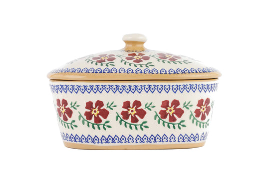 Nicholas Mosse Old Rose Butter Dish