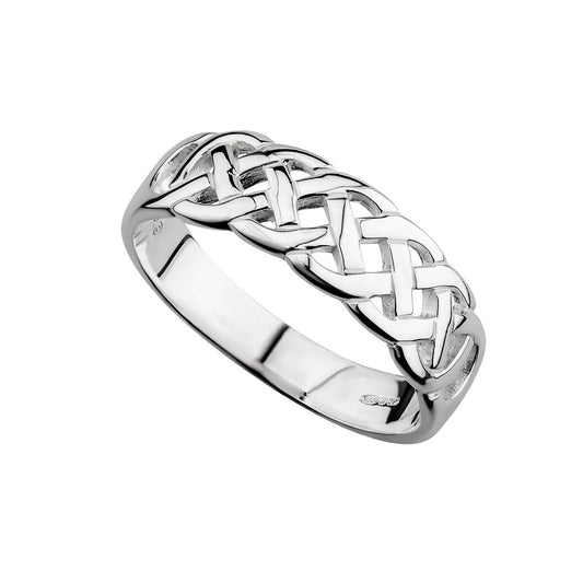 Solvar Sterling Silver Celtic Knot Weave Ring