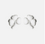 Solvar Sterling Silver Shamrock Stud Earrings