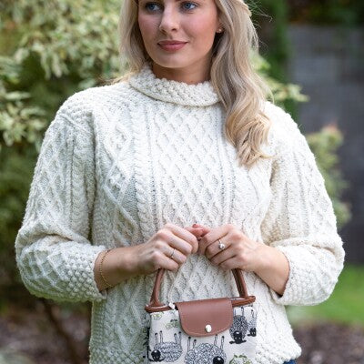 Tapestry Foldaway Shopper Sheep & Daisy