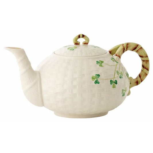Belleek Shamrock Teapot