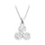 Solvar Rhodium Scroll Necklace