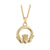 Solvar Gold Plated Claddagh Necklace