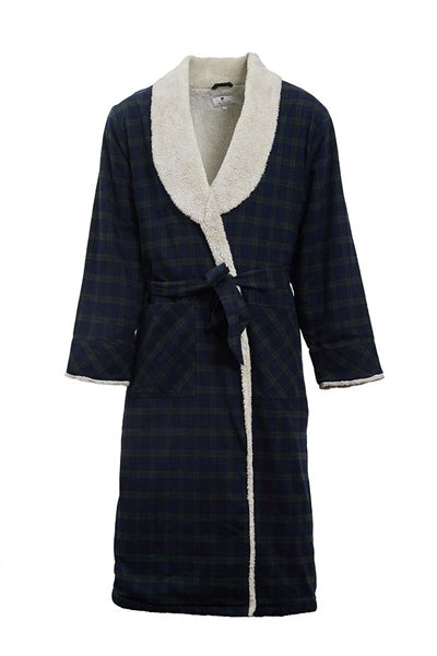 Lee Valley Fleece Lined Flannel Robe