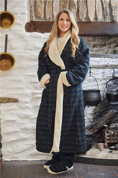 Lee Valley Fleece Lined Flannel Robe
