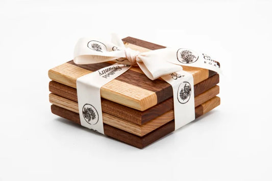 Caulfield Wooden Coasters Set 4