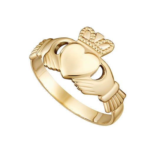 Ladies 10k Gold Claddagh Ring