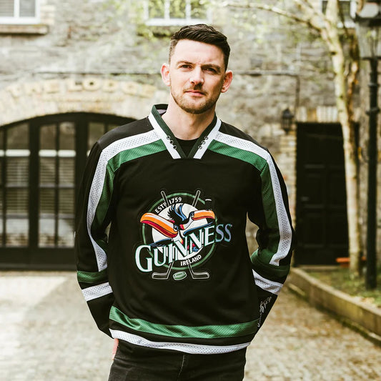 Guinness Toucan Green and White Hockey Jersey