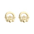 Solvar Gold Plated Claddagh Stud Earrings