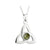 Solvar Rhodium Connemara Marble Trinity Necklace